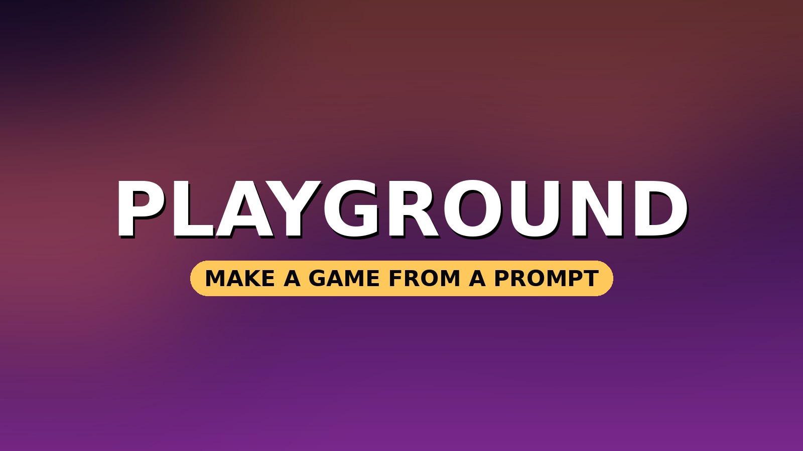 Google launches Playground: make a game from a text prompt, in the browser